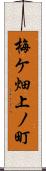梅ケ畑上ノ町 Scroll