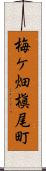梅ケ畑槇尾町 Scroll