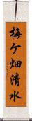 梅ケ畑清水 Scroll