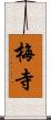 梅寺 Scroll