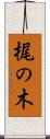 梶の木 Scroll