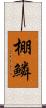 棚鱗 Scroll