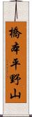橋本平野山 Scroll