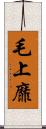 毛上靡 Scroll