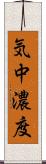 気中濃度 Scroll