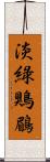 淡綠鶪鶥 Scroll