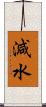 減水 Scroll