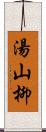 湯山柳 Scroll