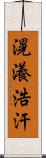 滉瀁浩汗 Scroll