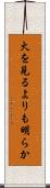 火を見るよりも明らか Scroll