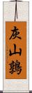 灰山鶉 Scroll