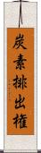 炭素排出権 Scroll