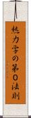 熱力学の第０法則 Scroll