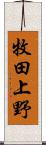 牧田上野 Scroll