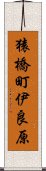 猿橋町伊良原 Scroll
