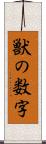 獣の数字 Scroll