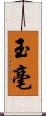 玉毫 Scroll