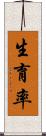 生育率 Scroll