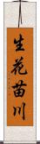 生花苗川 Scroll