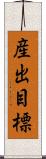 産出目標 Scroll