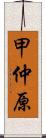 甲仲原 Scroll