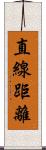 直線距離 Scroll