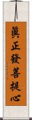 眞正發菩提心 Scroll