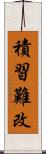 積習難改 Scroll
