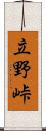 立野峠 Scroll