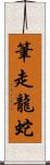 筆走龍蛇 Scroll