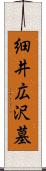 細井広沢墓 Scroll