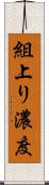 組上り濃度 Scroll