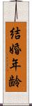 結婚年齢 Scroll