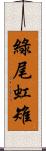 綠尾虹雉 Scroll