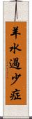 羊水過少症 Scroll