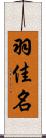 羽佳名 Scroll