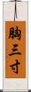 胸三寸 Scroll