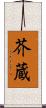 芥蔵 Scroll