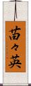 苗々英 Scroll
