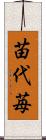 苗代苺 Scroll