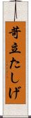 苛立たしげ Scroll