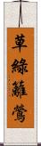 草綠籬鶯 Scroll