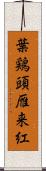 葉鶏頭;雁来紅 Scroll