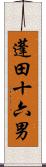 蓬田十六男 Scroll