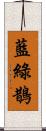 藍綠鵲 Scroll