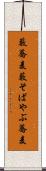 藪蕎麦 Scroll