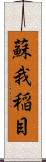 蘇我稲目 Scroll