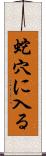 蛇穴に入る Scroll
