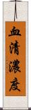 血清濃度 Scroll