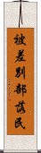 被差別部落民 Scroll